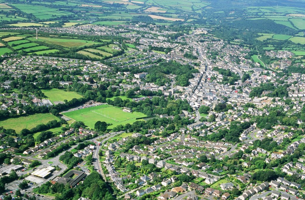 Bodmin aerial photograph