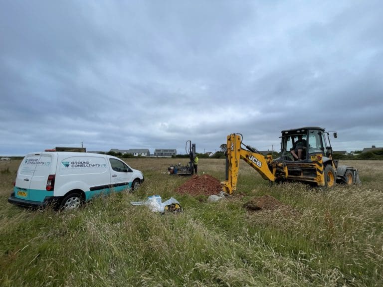 Van and Digger