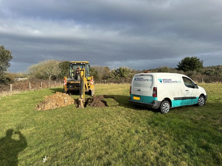 Van and Digger